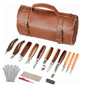SEYHAKI Wood Carving Tools Whittling Kit Wooden Carving Knife Set NEW